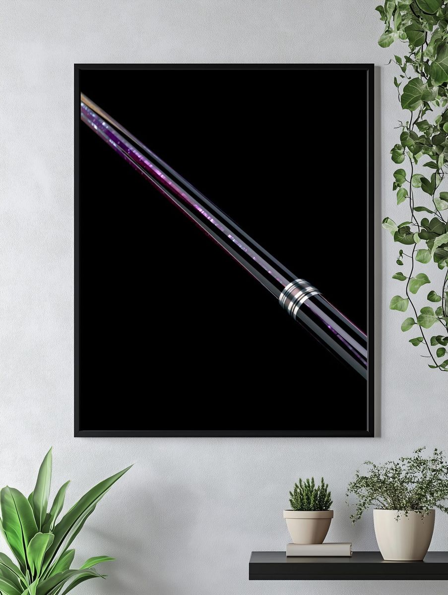 Abstract Neon Blade Poster. — room view 4