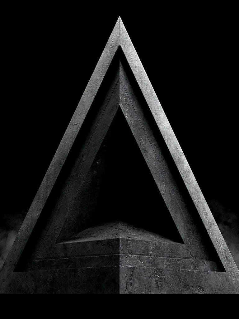 Monolithic Triangle Abstract Poster. poster detail