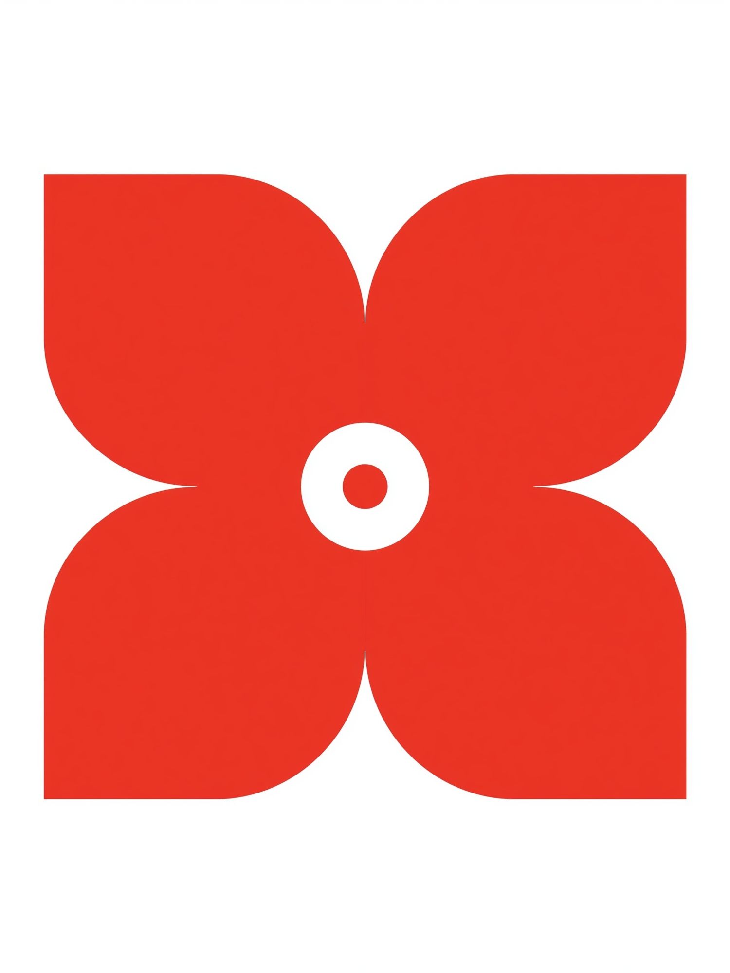 Red Floral Abstract Poster. poster detail