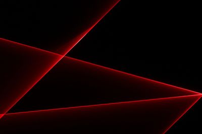 Red Neon Geometric Abstract Poster.