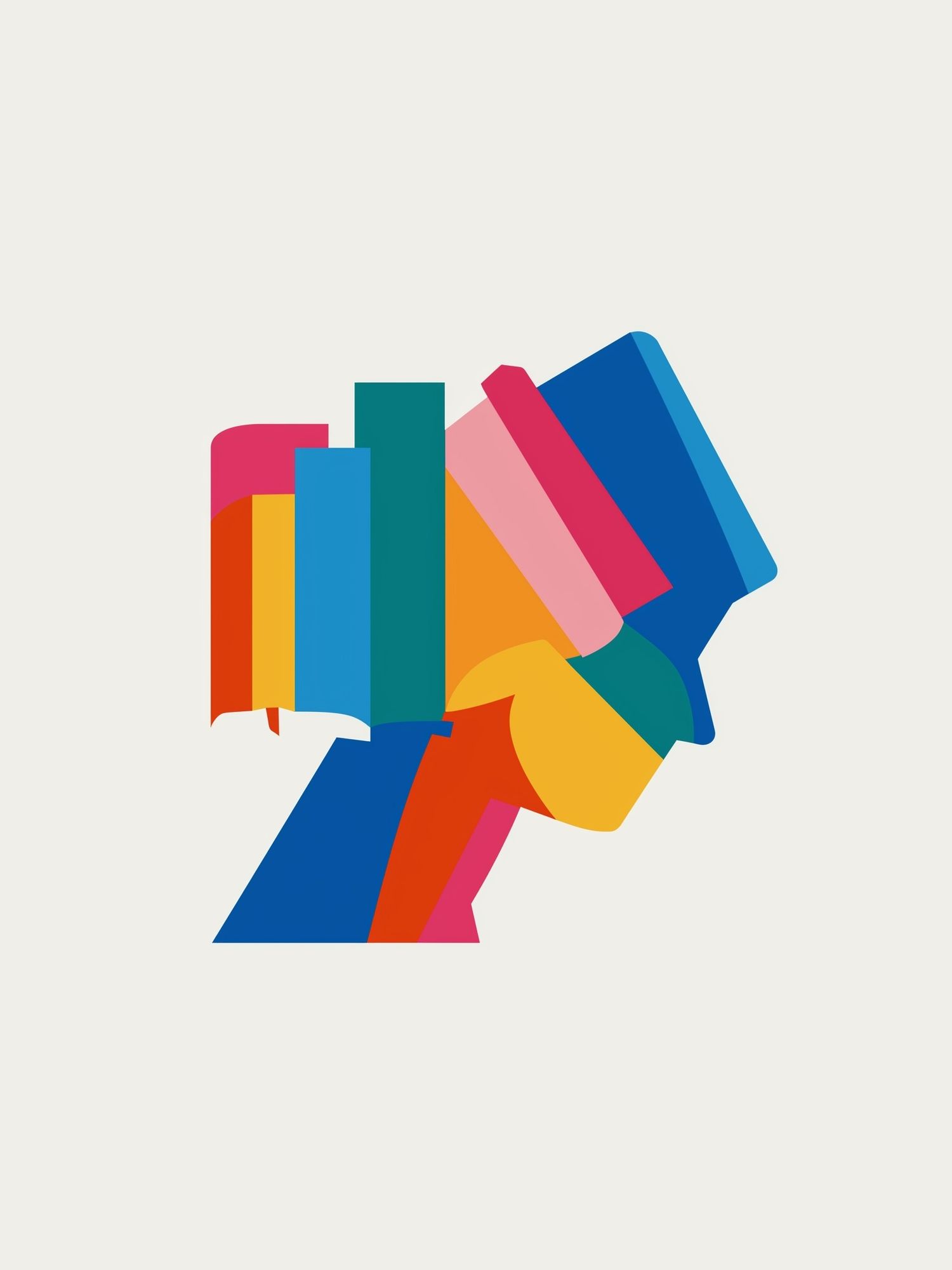 Color Block Abstract Poster. poster — abstract art