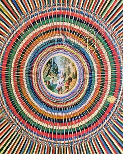 Colorful Circular Weave Poster.