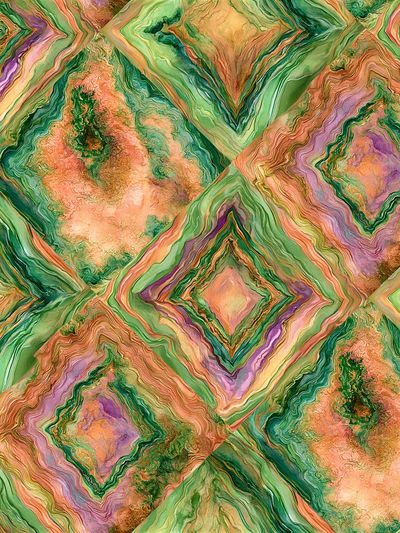 Marbled Diamond Pattern Abstract Poster.