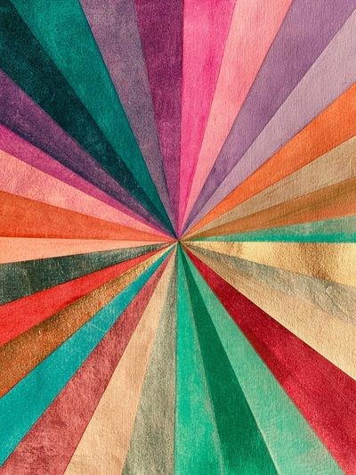 Color Burst Geometric Abstract Poster. poster