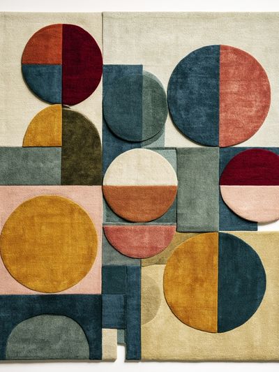 Geometric Velvet Circles Poster. poster