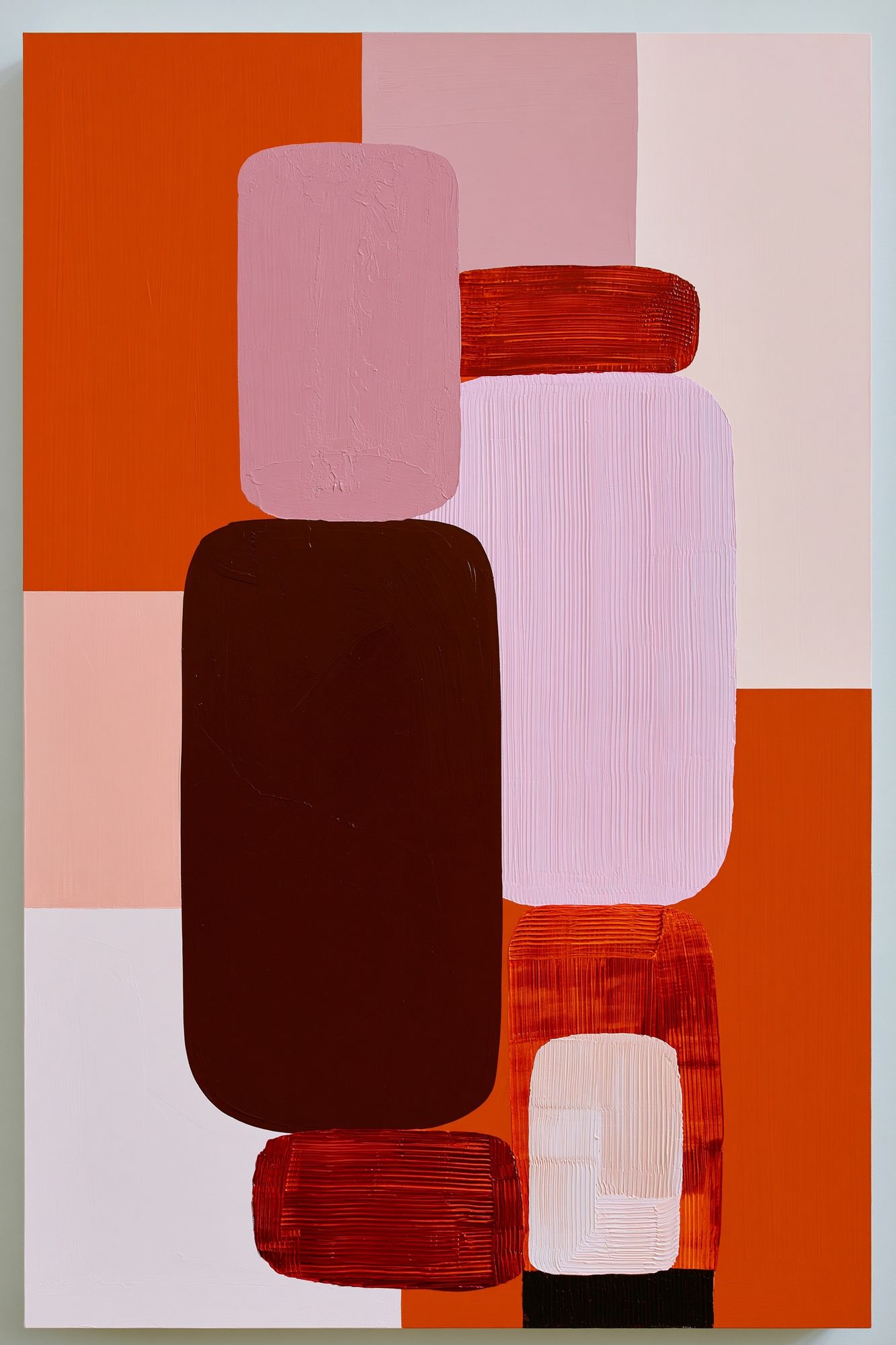 Geometric Blocks Abstract Poster. poster — abstract art
