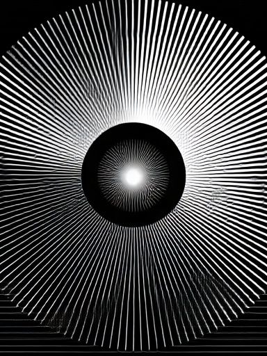 Radiant Optical Circle Poster. poster detail