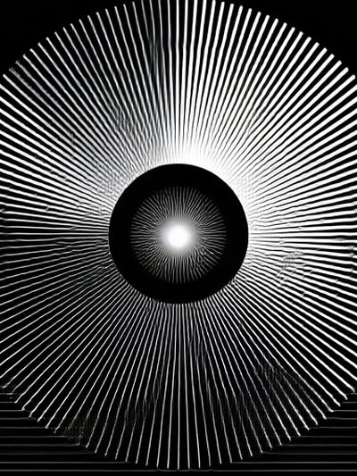 Radiant Optical Circle Poster. poster