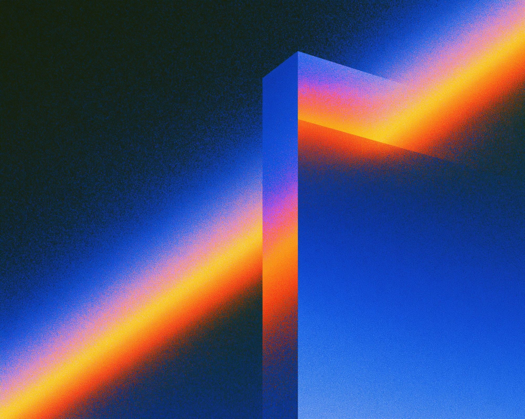 Neon Prism Abstract Poster. poster detail