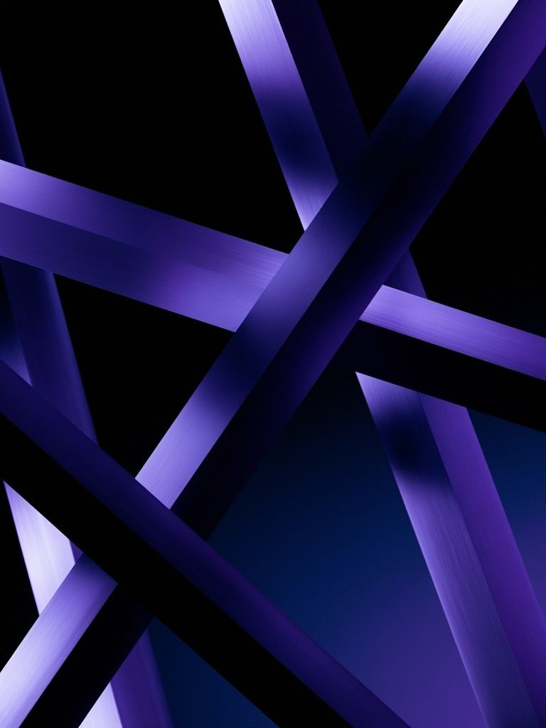 Purple Neon Geometry Poster. poster detail