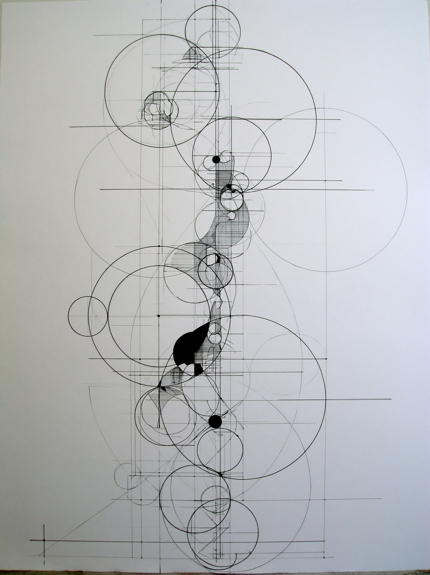 Geometric Circle Study Abstract Print. poster — abstract art