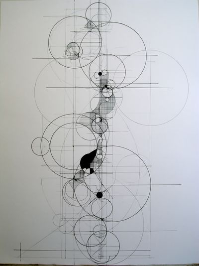 Geometric Circle Study Abstract Print.