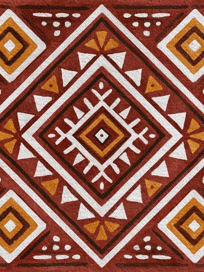 Geometric Tribal Pattern Poster.