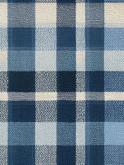 Blue Plaid Textile Pattern Print. poster