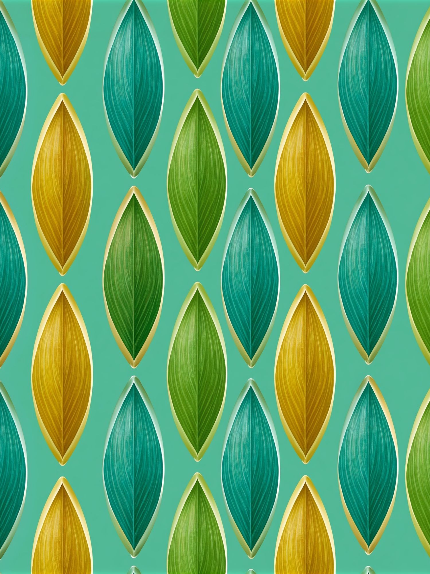 Leaf Pattern Abstract Print. poster detail