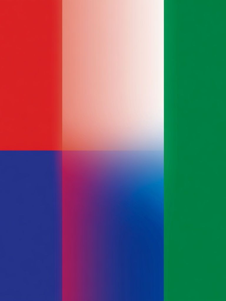 Color Block Gradient Abstract Poster. poster — abstract art