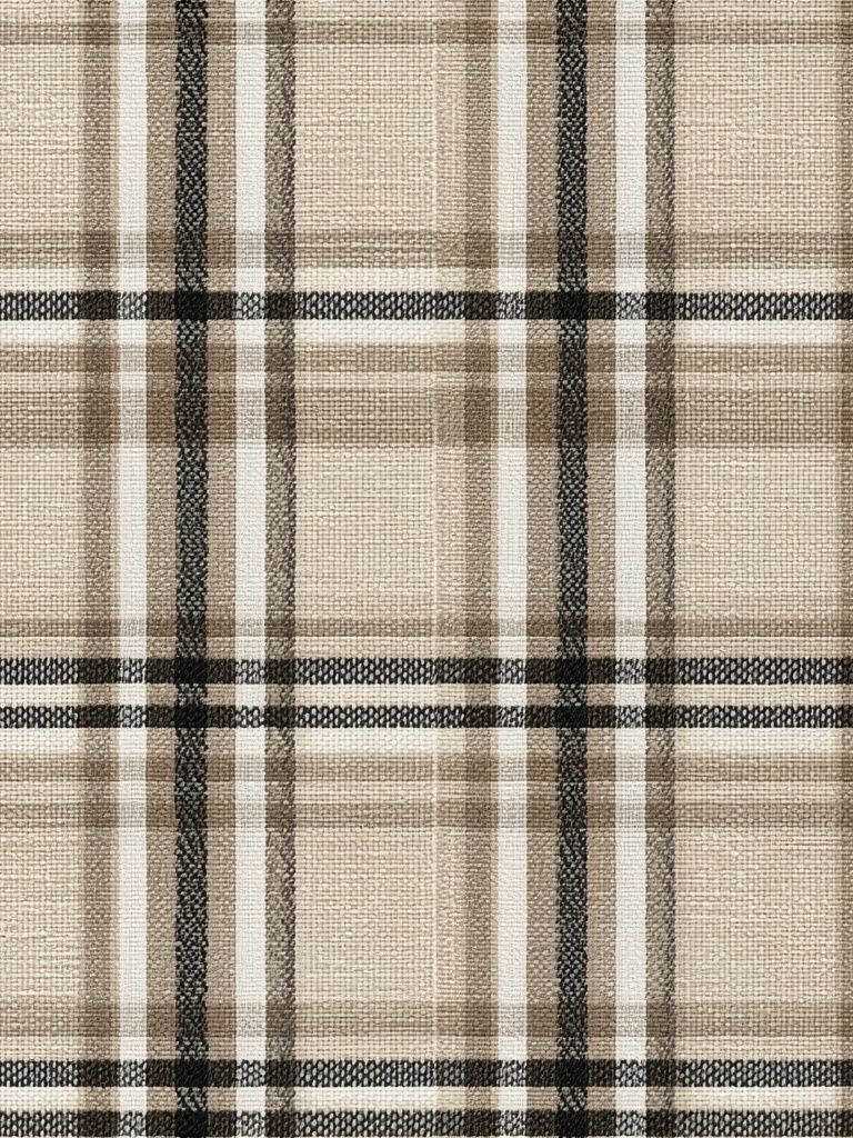Beige Plaid Texture Print. poster — abstract art