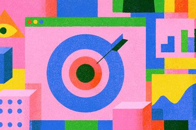 Colorful Geometric Target Poster.