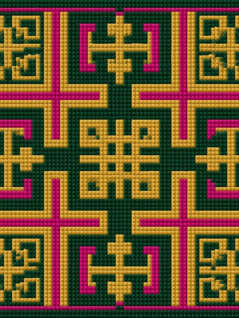 Geometric Knotwork Abstract Poster. poster — abstract art