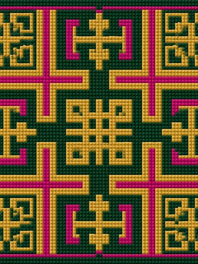 Geometric Knotwork Abstract Poster.