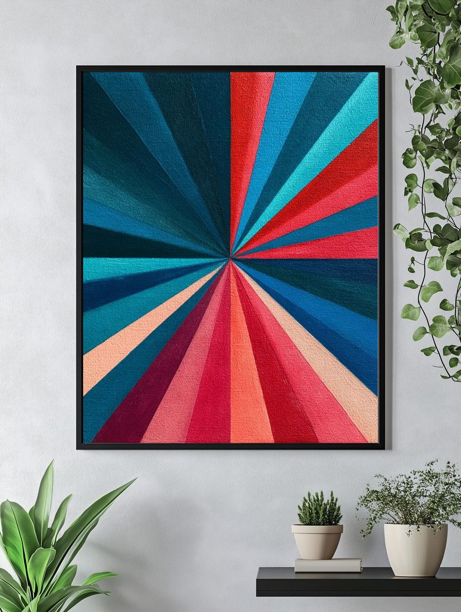 Radiant Burst Abstract Poster. — room view 4