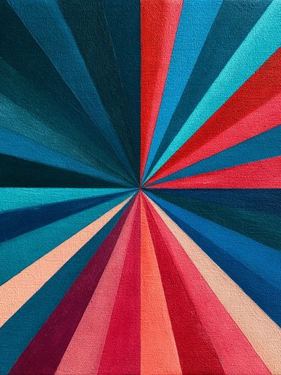 Radiant Burst Abstract Poster. poster