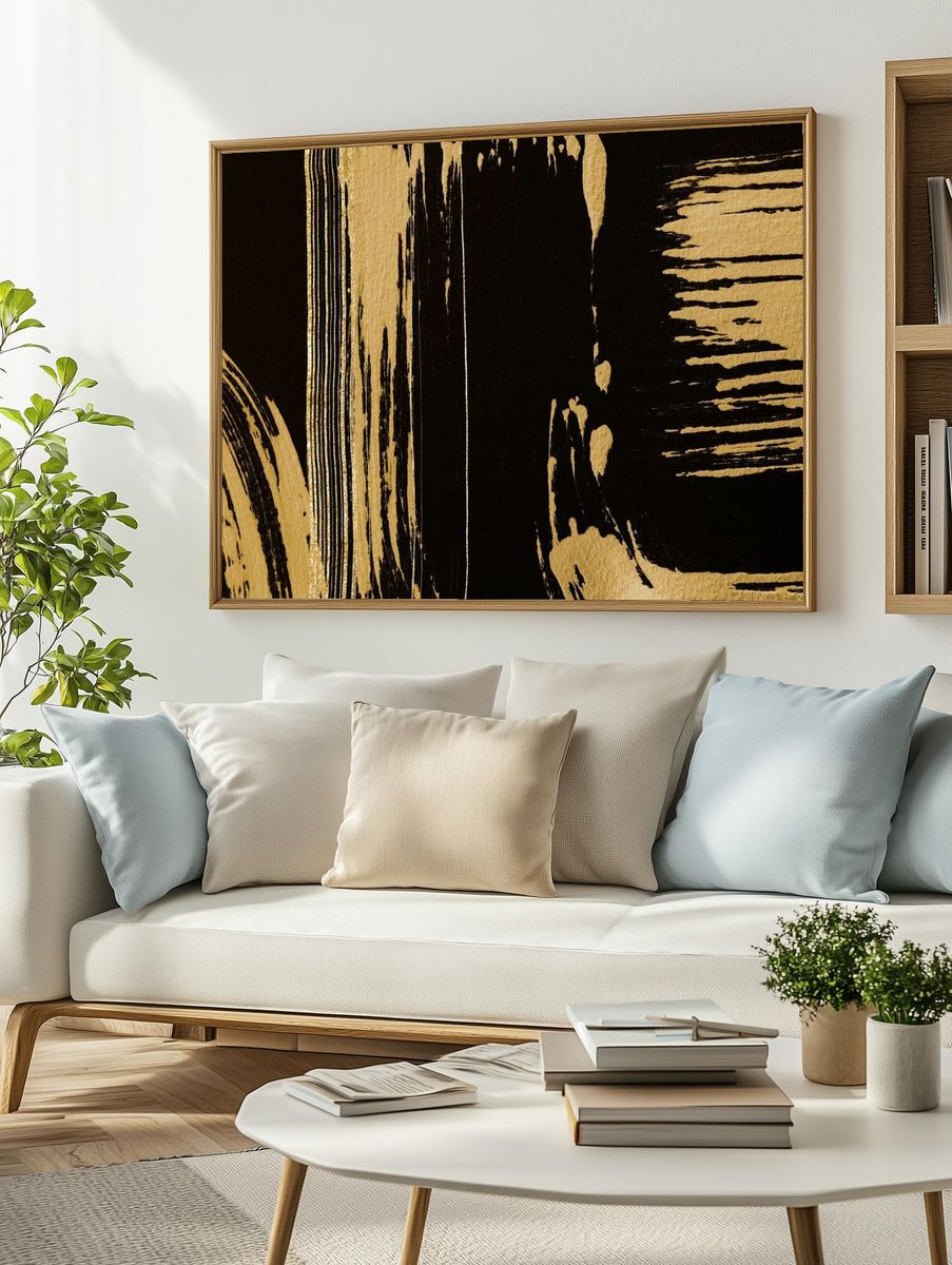 Luxury gold textured background black. — room view 2