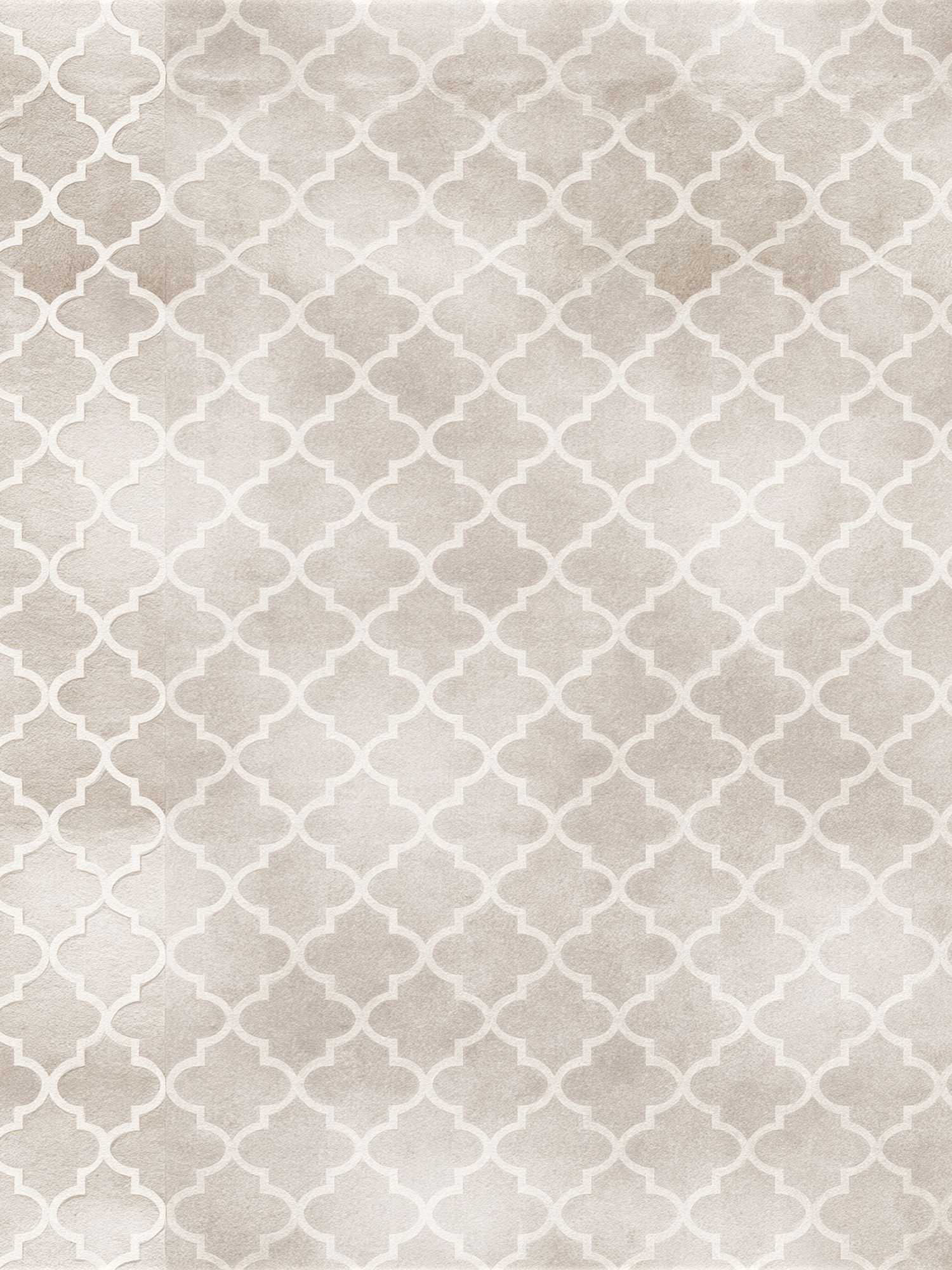 Beige Moroccan Trellis Pattern Print. poster detail