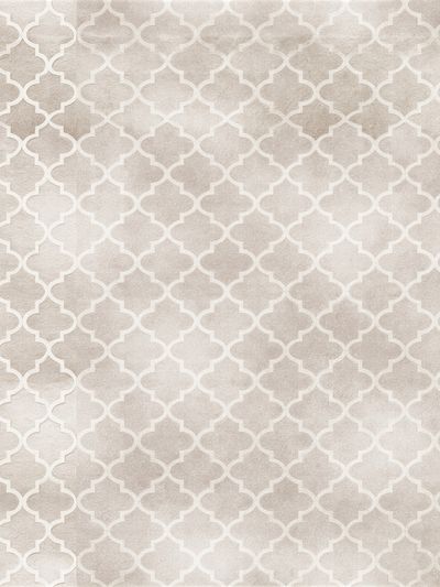 Beige Moroccan Trellis Pattern Print. poster