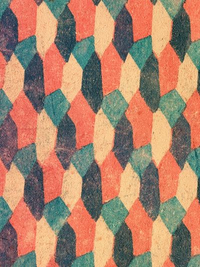 Retro Geometric Pattern Poster. poster