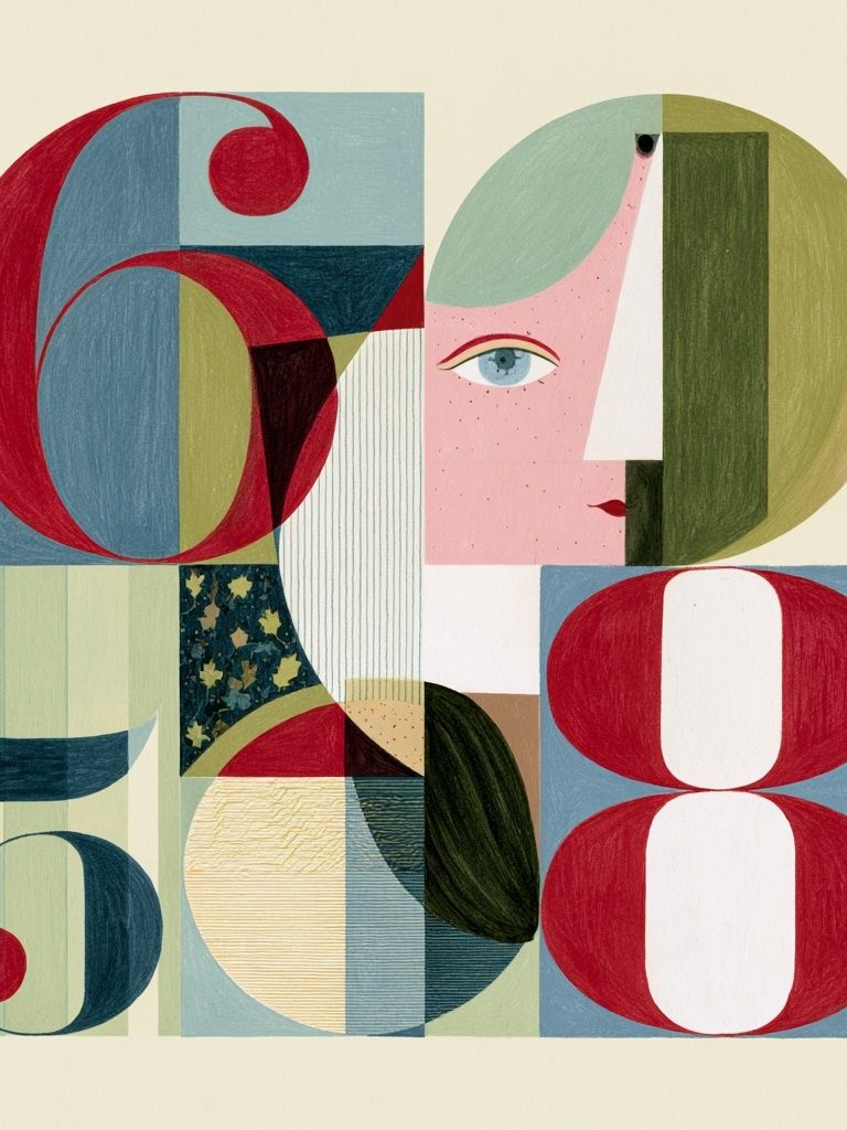 Geometric Face Abstract Poster. poster — abstract art