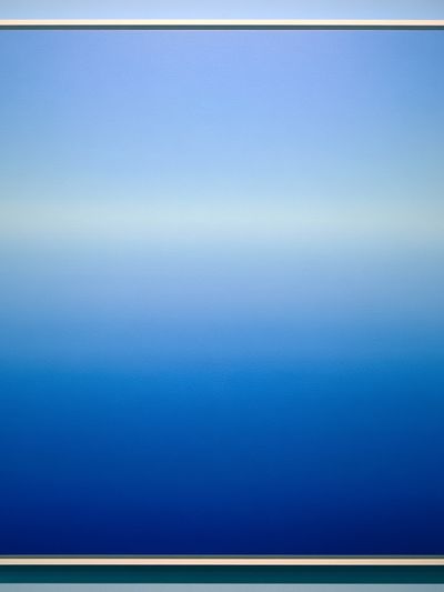 Blue Gradient Abstract Poster. poster