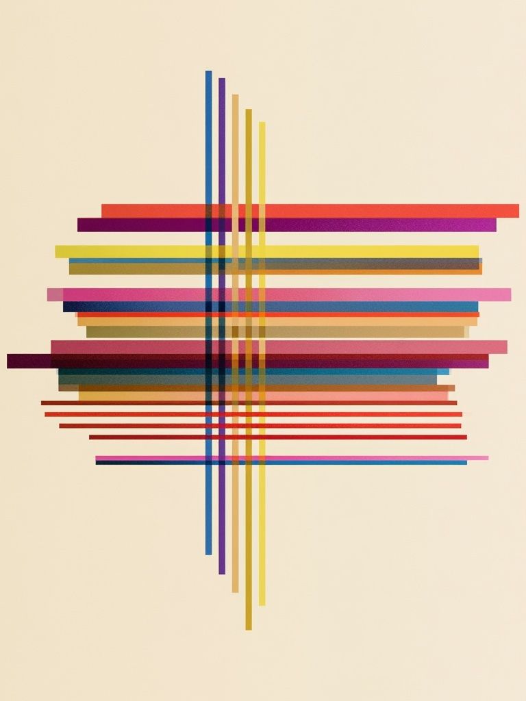 Geometric Color Grid Abstract Poster. poster detail