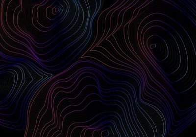 Blue pink abstract map contour.