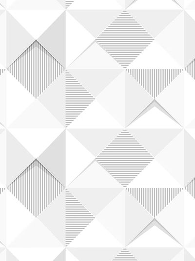 Seamless white geometric triangle patterned. poster