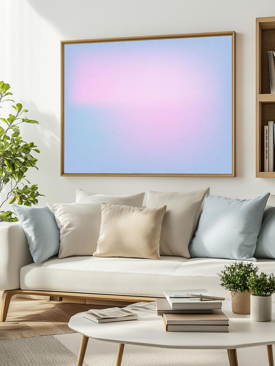 Blur gradient abstract pastel background. — room view 2