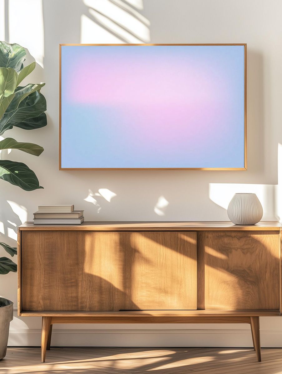 Blur gradient abstract pastel background. — room view 3