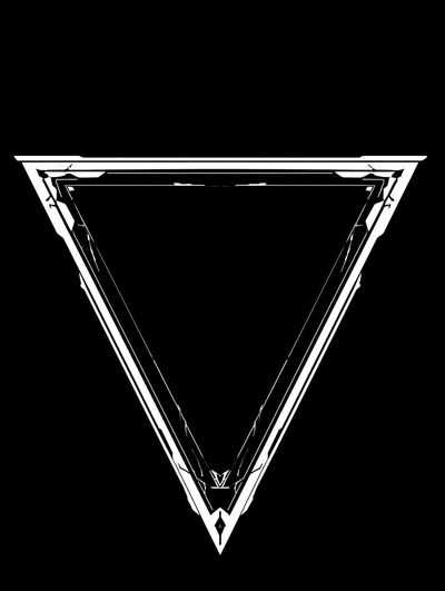 Inverted Triangle Minimalist Print. poster