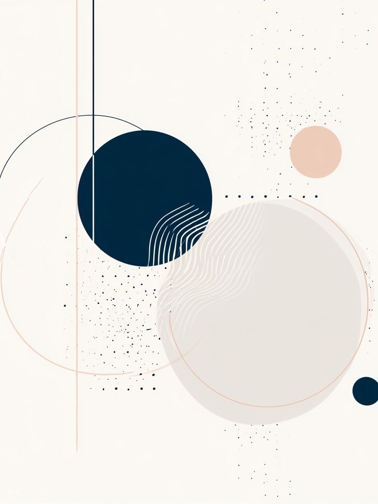 Minimal Geometric Balance Poster. poster detail