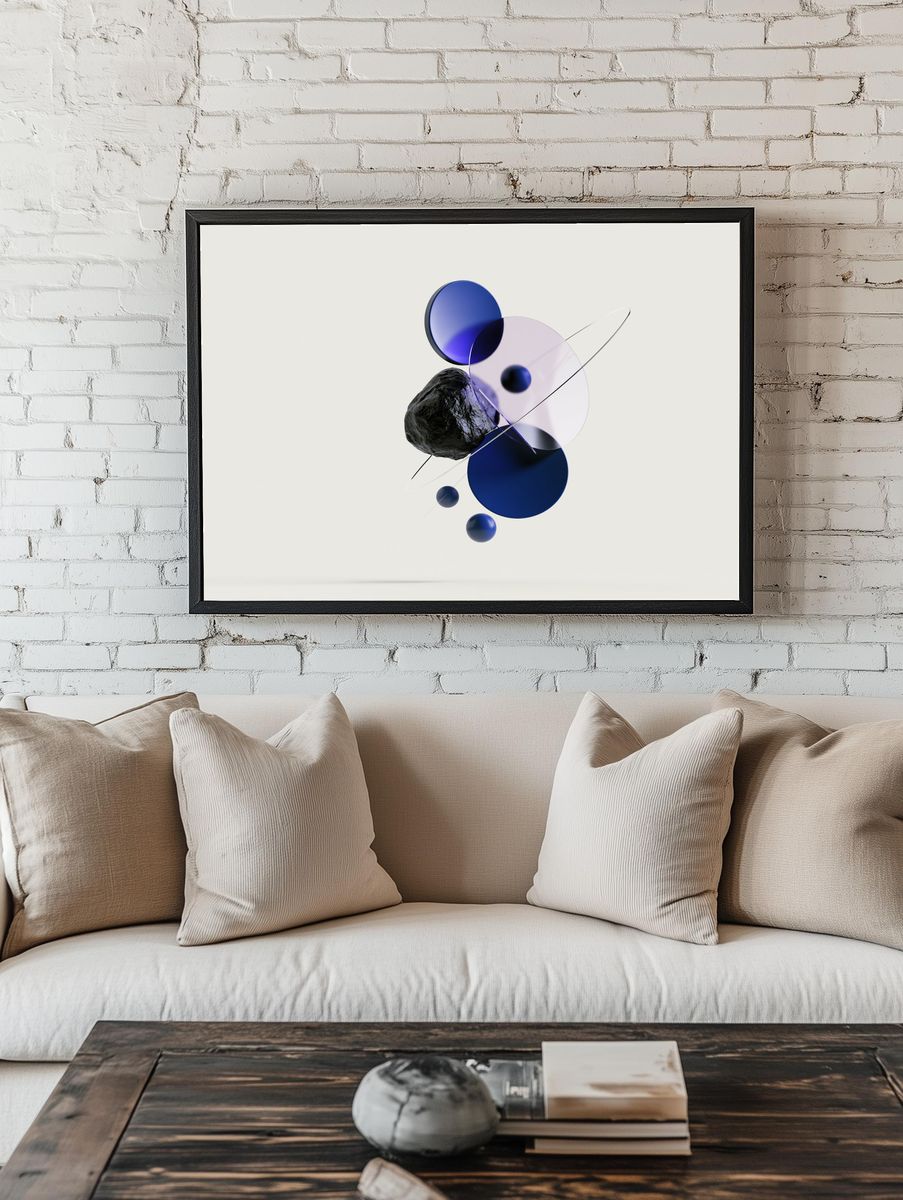 Orbital Geometry Abstract Poster. — room view 1