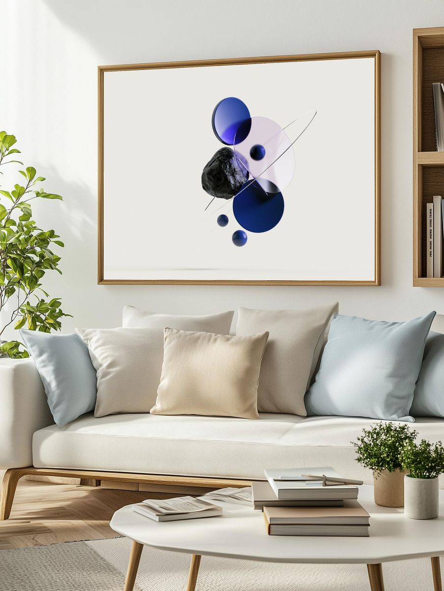 Orbital Geometry Abstract Poster. — room view 2