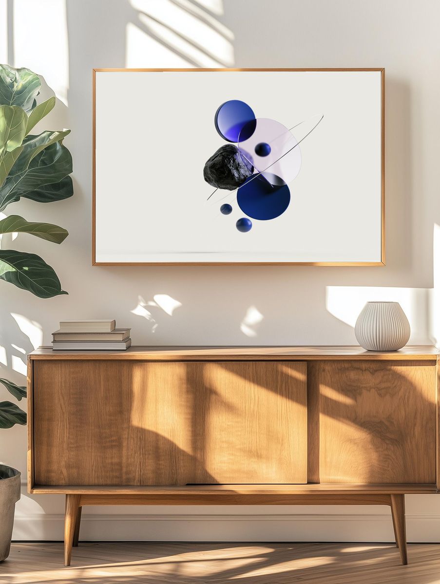 Orbital Geometry Abstract Poster. — room view 3