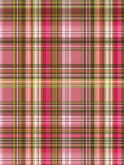 Pink Tartan Abstract Poster.