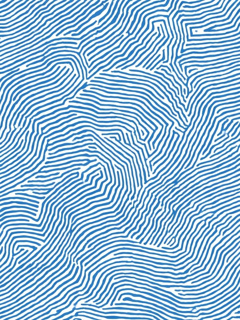Blue Topographic Lines Abstract Poster. poster detail