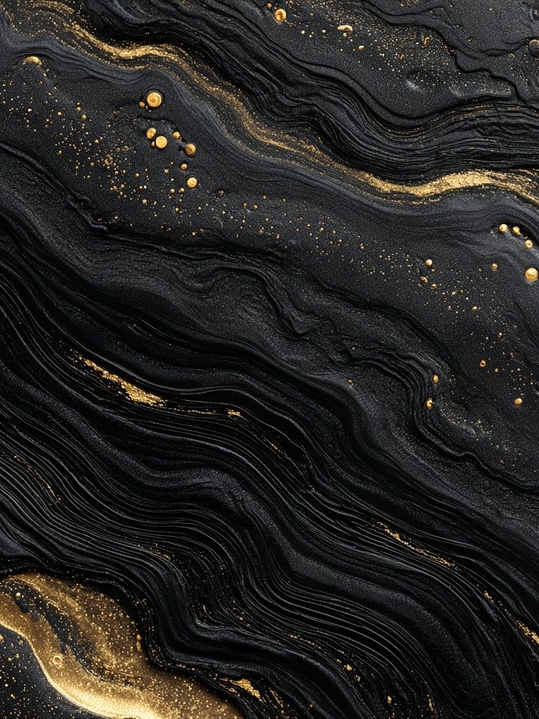 Black Gold Marble Abstract Poster. poster detail