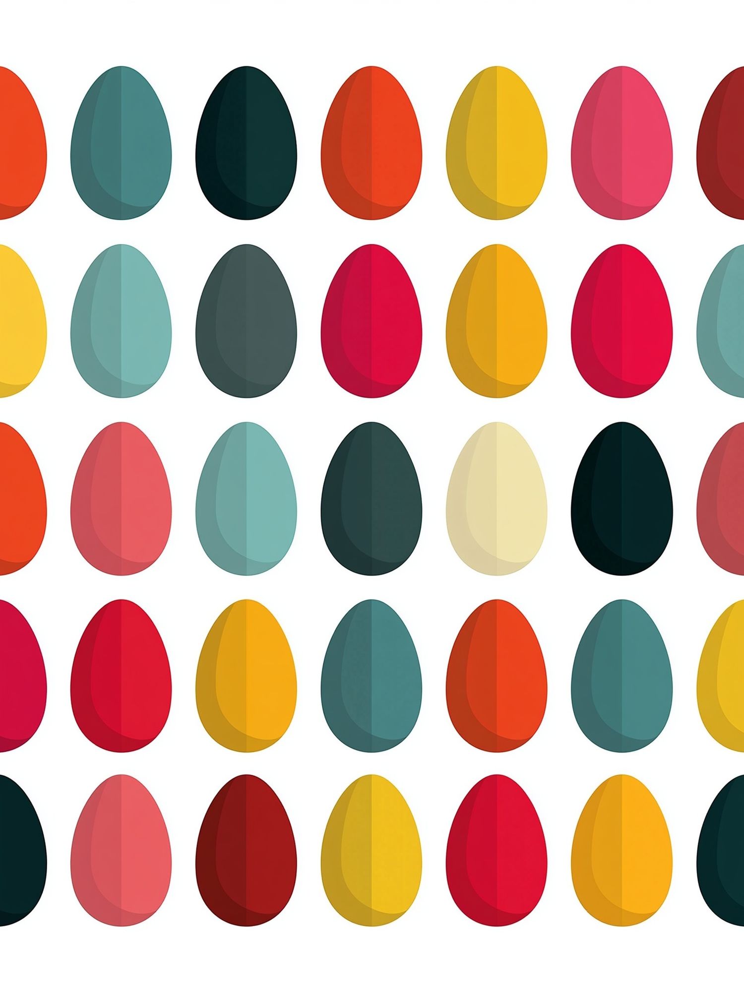 Colorful Egg Grid Abstract Poster. poster — abstract art