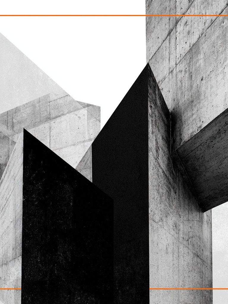 Concrete Geometry Abstract Print. poster — abstract art