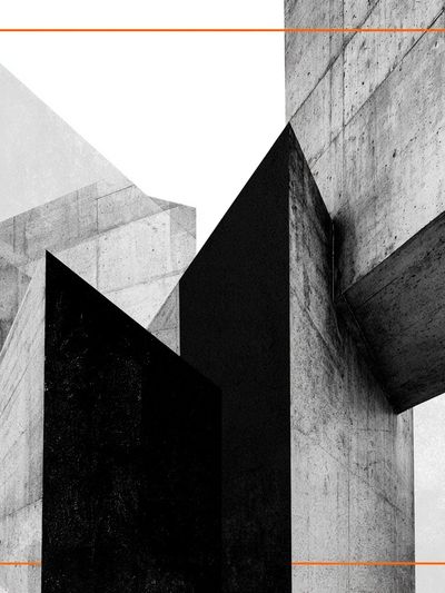 Concrete Geometry Abstract Print.