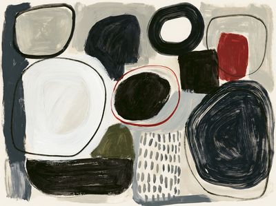 Modern Abstract Shapes Poster. poster