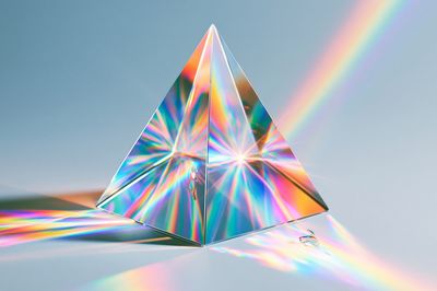 Prismatic Pyramid Abstract Poster. poster